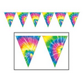 Tie-Dyed Pennant Banner